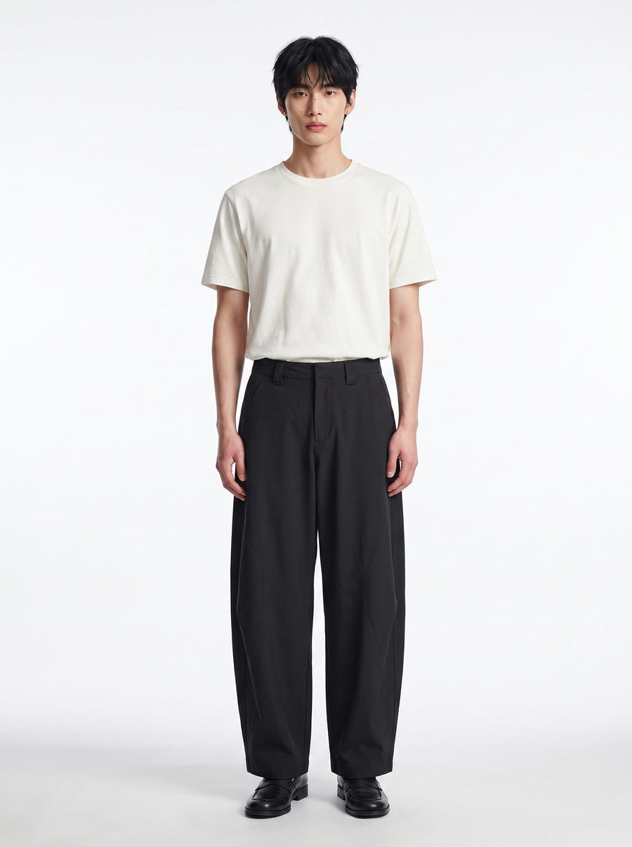 ワイドバレルレッグパンツ 着用 正面